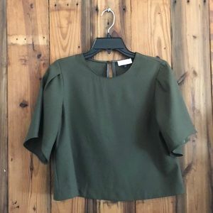 Olive green top